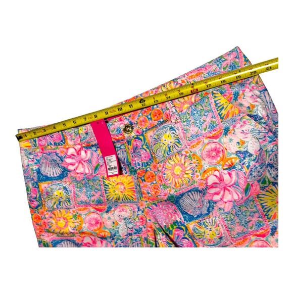 NWT LILLY PULITZER WOMENS CALLAHAN STRETCH SHORT 16 PATCH MY DRIFT BEACHY PREPPY - Picture 7 of 10